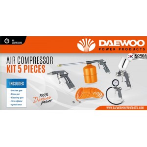 Daewoo 5pcsKIT 5pcs Pneumatic Air Tool Kit Set